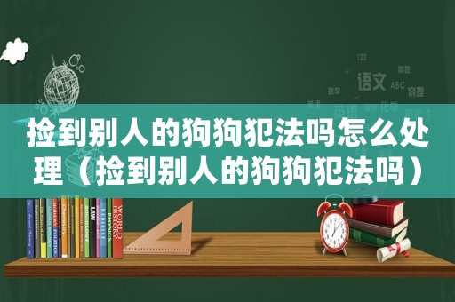 撿到別人的狗狗犯法嗎怎么處理（撿到別人的狗狗犯法嗎）