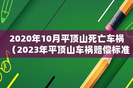 2020年10月平頂山死亡車禍（2023年平頂山車禍賠償標準是多少）