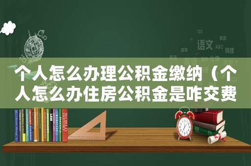 個人怎么辦理公積金繳納（個人怎么辦住房公積金是咋交費的）