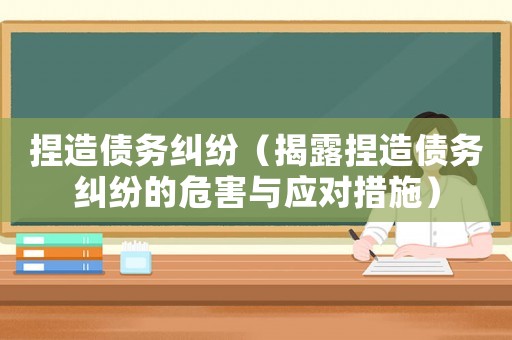 捏造債務糾紛（揭露捏造債務糾紛的危害與應對措施）
