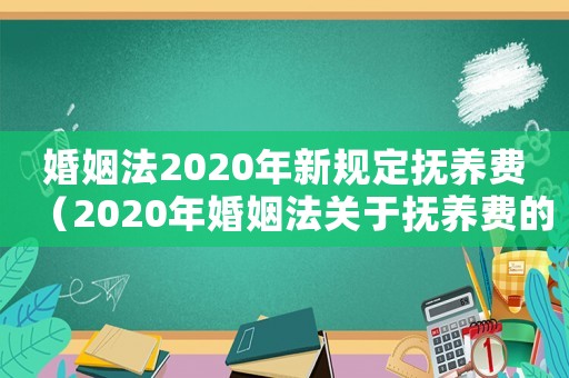 婚姻法2020年新規定撫養費（2020年婚姻法關于撫養費的規定）