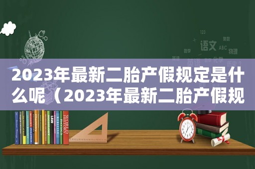 2023年最新二胎產假規定是什么呢（2023年最新二胎產假規定是什么呢）