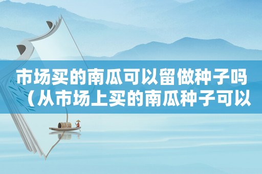 市場買的南瓜可以留做種子嗎（從市場上買的南瓜種子可以種嗎?）