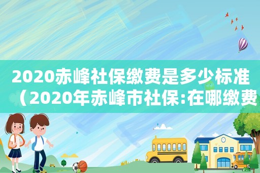 2020赤峰社保繳費(fèi)是多少標(biāo)準(zhǔn)（2020年赤峰市社保:在哪繳費(fèi)）