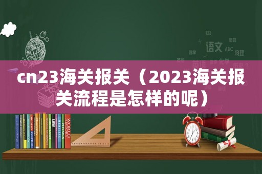 cn23海關報關（2023海關報關流程是怎樣的呢）