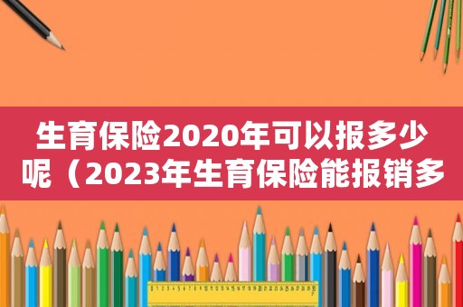 生育保險2020年可以報多少呢（2023年生育保險能報銷多少錢）