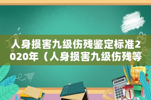 人身損害九級傷殘鑒定標(biāo)準2020年（人身損害九級傷殘等級鑒定標(biāo)準最新）