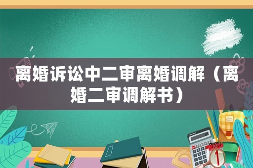 離婚訴訟中二審離婚調解（離婚二審調解書）