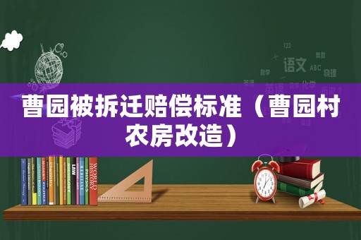 曹園被拆遷賠償標準（曹園村農房改造）