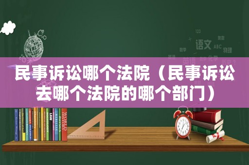 民事訴訟哪個(gè)法院（民事訴訟去哪個(gè)法院的哪個(gè)部門(mén)）