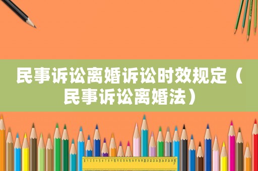 民事訴訟離婚訴訟時效規定（民事訴訟離婚法）