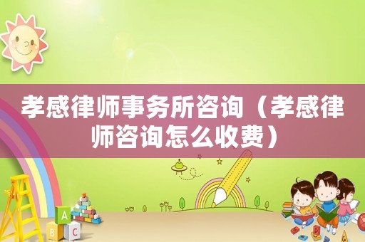 孝感律師事務所咨詢（孝感律師咨詢怎么收費）