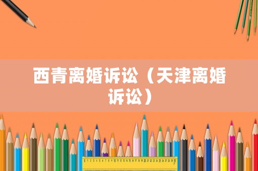 西青離婚訴訟（天津離婚訴訟）