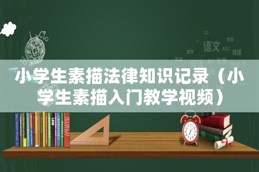 小學生素描法律知識記錄（小學生素描入門教學視頻）
