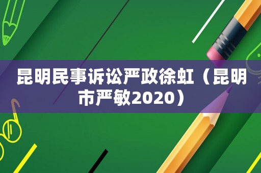 昆明民事訴訟嚴政徐虹（昆明市嚴敏2020）