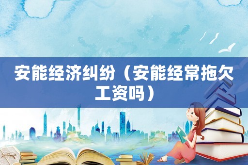 安能經(jīng)濟糾紛（安能經(jīng)常拖欠工資嗎）