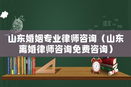 山東婚姻專業(yè)律師咨詢（山東離婚律師咨詢免費咨詢）