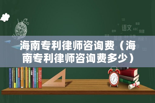 海南專利律師咨詢費（海南專利律師咨詢費多少）