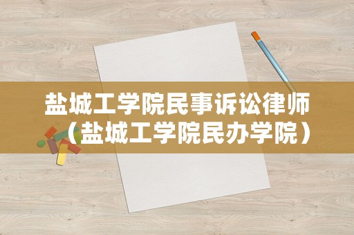鹽城工學院民事訴訟律師（鹽城工學院民辦學院）