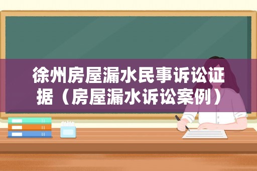 徐州房屋漏水民事訴訟證據（房屋漏水訴訟案例）
