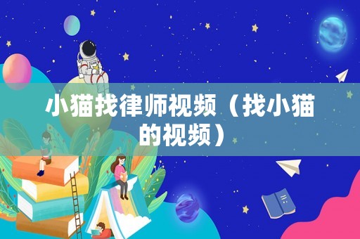 小貓找律師視頻（找小貓的視頻）