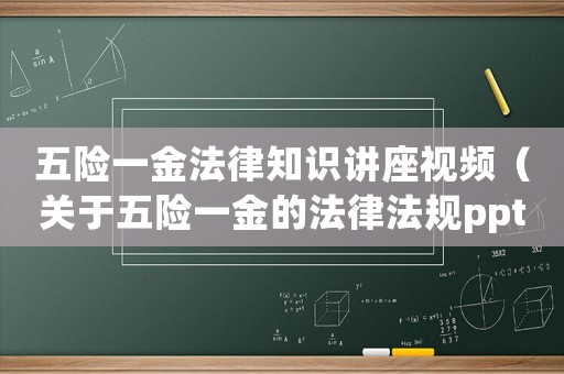 五險一金法律知識講座視頻（關于五險一金的法律法規ppt）