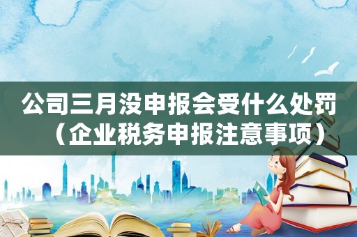 公司三月沒申報會受什么處罰（企業稅務申報注意事項）