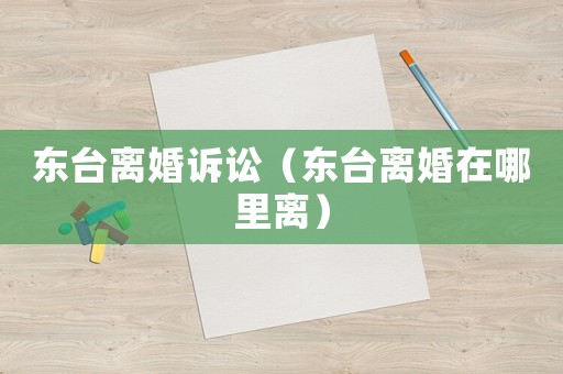 東臺離婚訴訟（東臺離婚在哪里離）