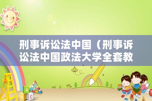 刑事訴訟法中國（刑事訴訟法中國政法大學(xué)全套教案）