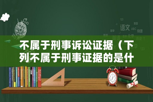 不屬于刑事訴訟證據（下列不屬于刑事證據的是什么）