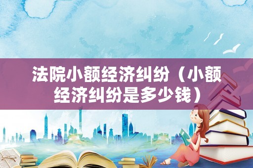 法院小額經(jīng)濟(jì)糾紛（小額經(jīng)濟(jì)糾紛是多少錢）