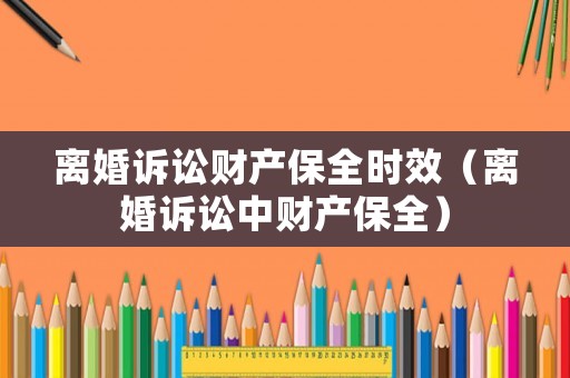 離婚訴訟財產保全時效（離婚訴訟中財產保全）