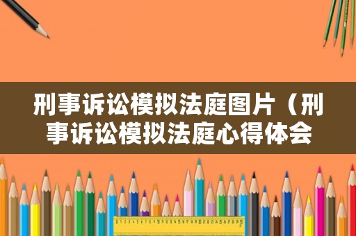 刑事訴訟模擬法庭圖片（刑事訴訟模擬法庭心得體會）