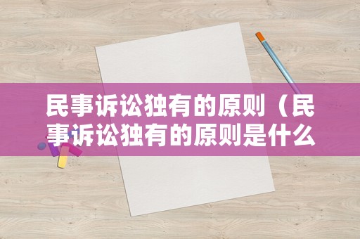 民事訴訟獨有的原則（民事訴訟獨有的原則是什么）