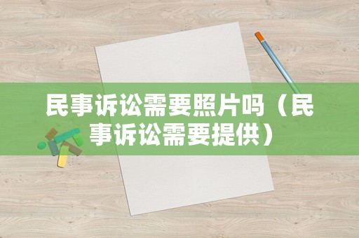 民事訴訟需要照片嗎（民事訴訟需要提供）