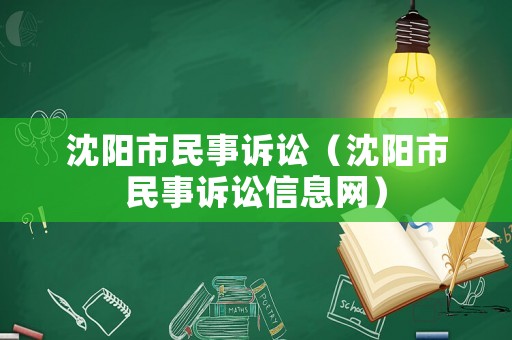 沈陽市民事訴訟（沈陽市民事訴訟信息網(wǎng)）