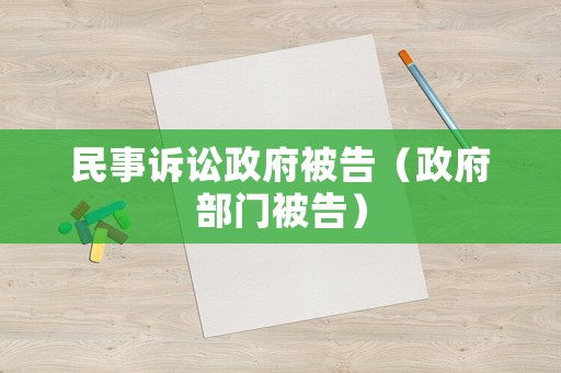 民事訴訟政府被告（政府部門被告）