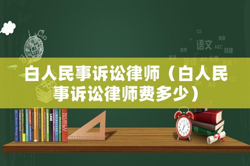 白人民事訴訟律師（白人民事訴訟律師費多少）