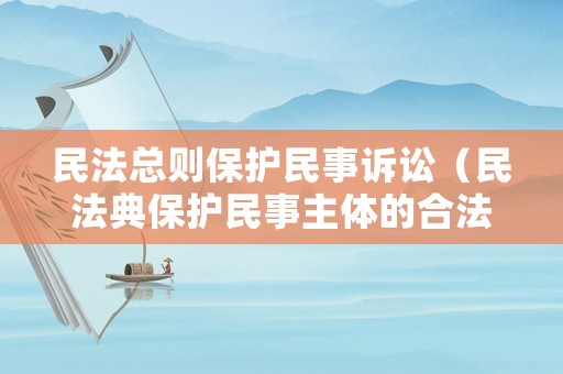 民法總則保護民事訴訟（民法典保護民事主體的合法權益）