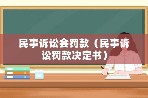 民事訴訟會罰款（民事訴訟罰款決定書）