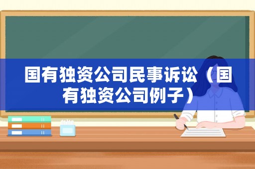 國有獨資公司民事訴訟（國有獨資公司例子）