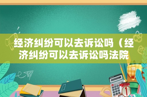 經濟糾紛可以去訴訟嗎（經濟糾紛可以去訴訟嗎法院）