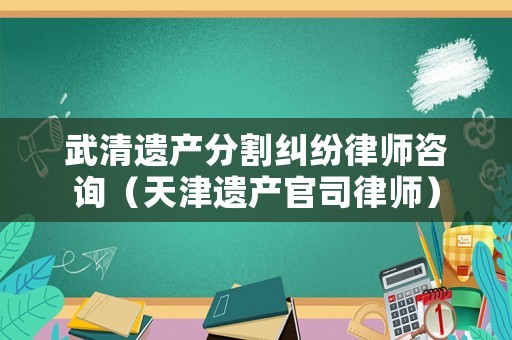 武清遺產分割糾紛律師咨詢（天津遺產官司律師）