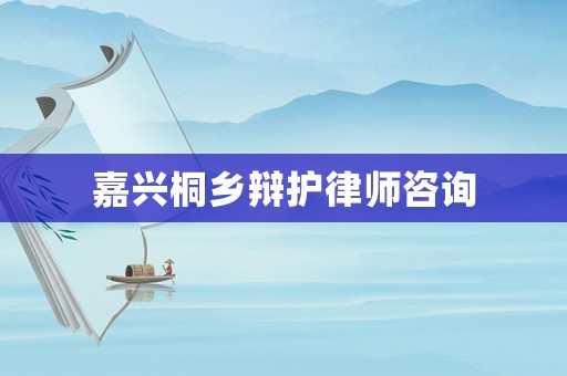 嘉興桐鄉(xiāng)辯護(hù)律師咨詢