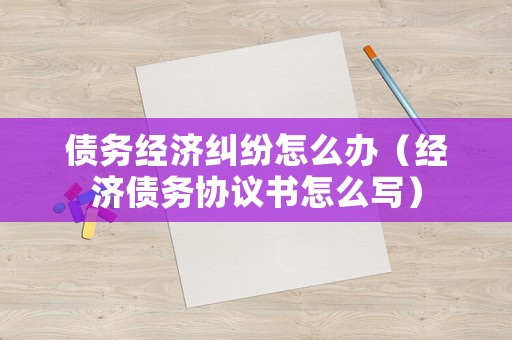 債務(wù)經(jīng)濟糾紛怎么辦（經(jīng)濟債務(wù)協(xié)議書怎么寫）