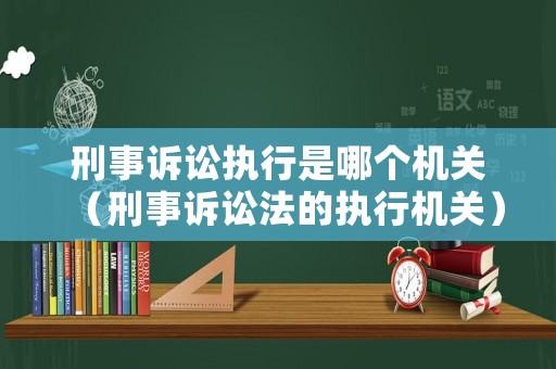 刑事訴訟執(zhí)行是哪個(gè)機(jī)關(guān)（刑事訴訟法的執(zhí)行機(jī)關(guān)）