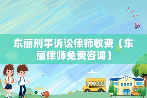 東麗刑事訴訟律師收費（東麗律師免費咨詢）