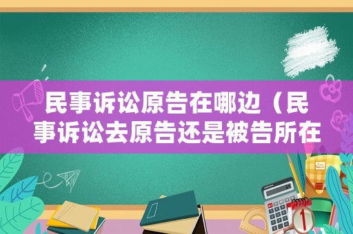 民事訴訟原告在哪邊（民事訴訟去原告還是被告所在地）