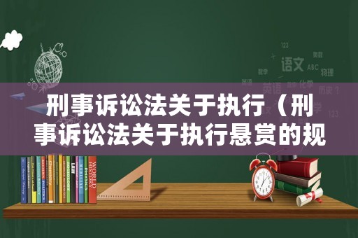 刑事訴訟法關于執行（刑事訴訟法關于執行懸賞的規定）