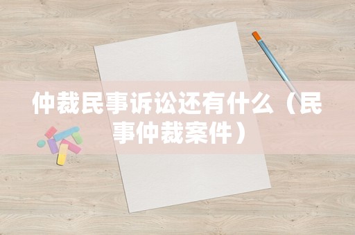 仲裁民事訴訟還有什么（民事仲裁案件）